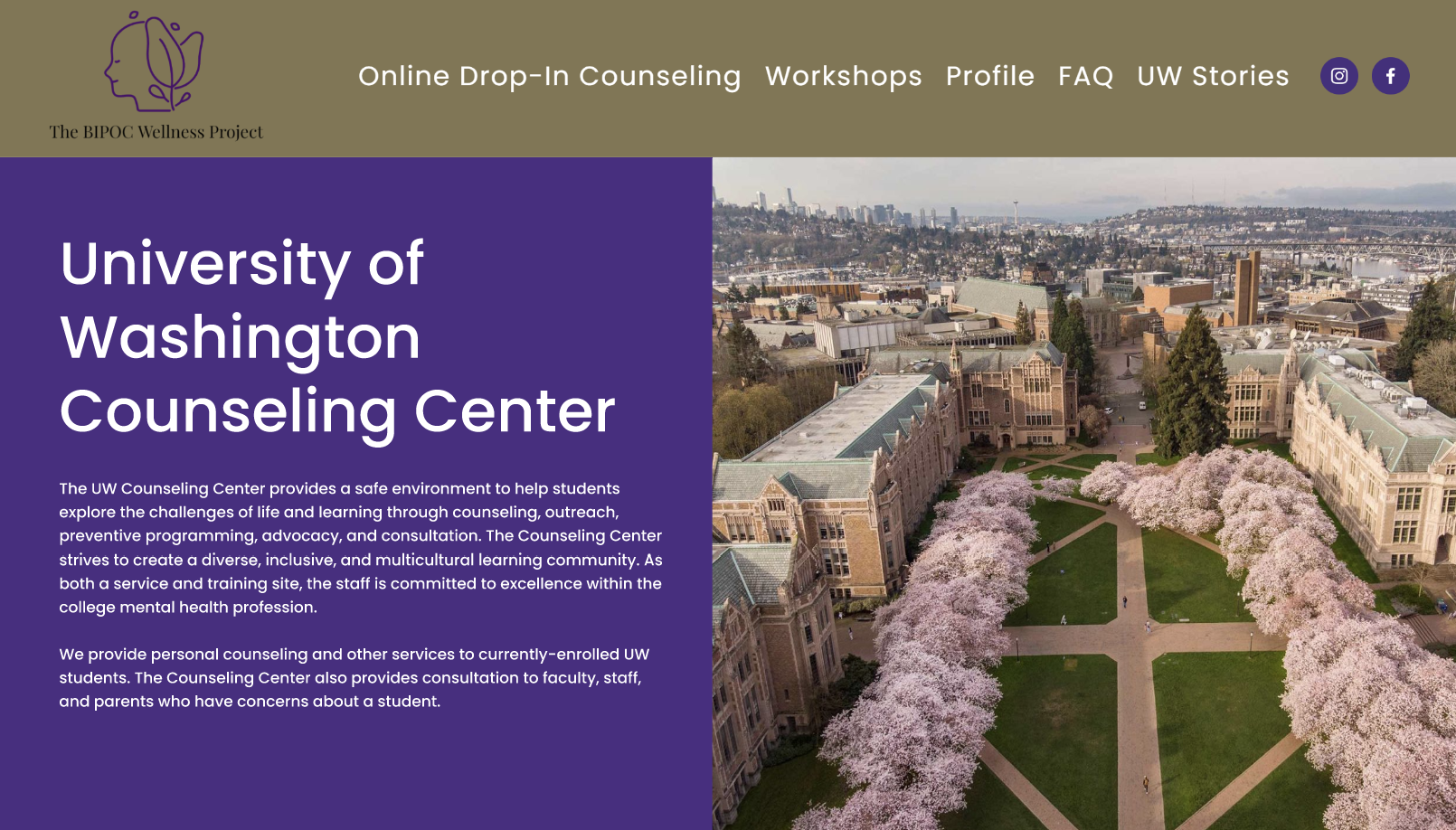 UW Counseling Center Website Redesign for INFO200